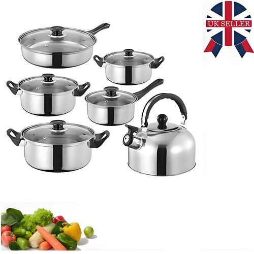 12pc stainless steel - steel, cookware