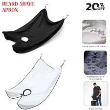 Men's Beard Shaving & Trimming Bib Apron Reusable Facial Hair Catcher Cape