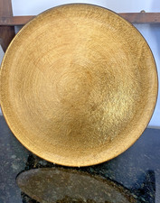 Gold Foil Glass Charger Plate