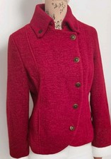 Per Una Boiled Wool Red Pea