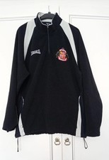 Retro, LONGSDALE SUNDERLAND FC Football Fleece Top, Zip To Neck