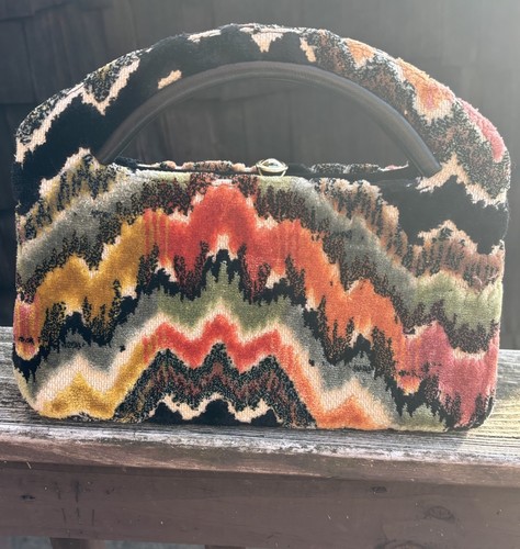 Tapestry purse handbag - tapestry,