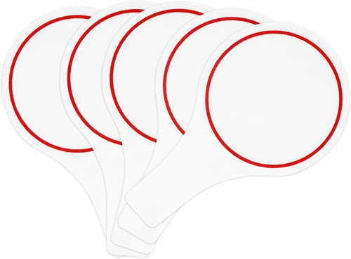 5pcs dry erase - answer, paddle