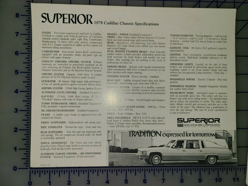 1978 superior coach cadillac - superior,