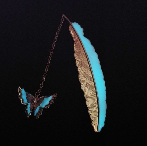 Glowing bookmark butterfly - glowing,