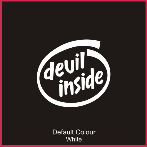 Devil inside decal funny - devil,