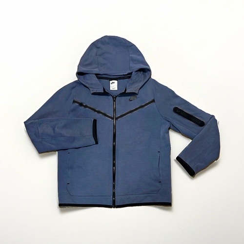 Nike tech fleece zip blue - fleece, up,