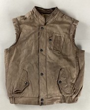 Vintage Leather Vest Waistcoat
