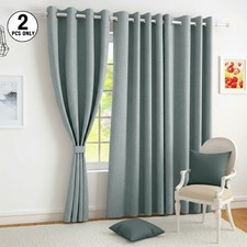 LINEN Blackout Eyelet Curtains