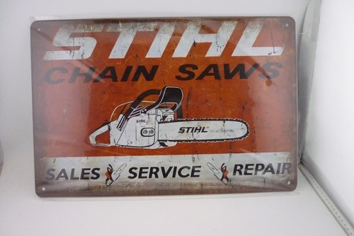 Stihl chainsaw tin - stihl, metal