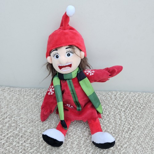 Christmas plush elf toy - plush,