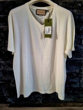 Gucci White V-neck cotton