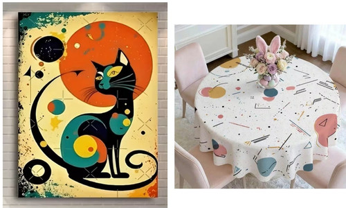 Mid century modern - atomic, cat