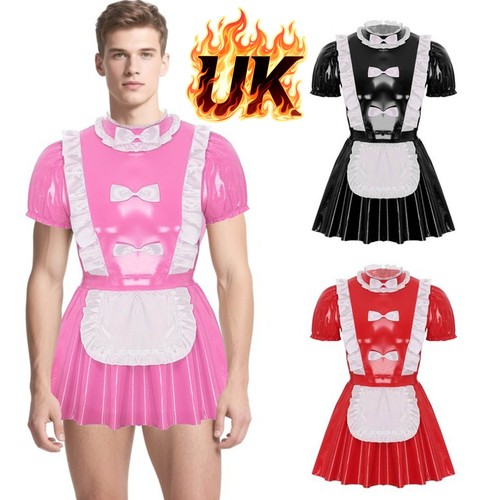 Men french maid costume - men's,