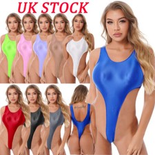 Womens Bodysuits Shiny Glossy