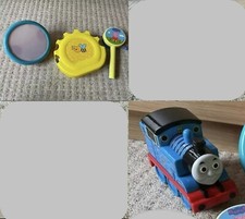 ELC Instrument Sensory Rattling Shake Tambourine Baby Toddler Drum Thomas Train