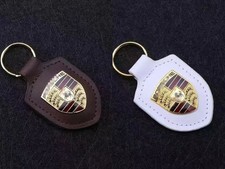 2X Porsche Crest Leather