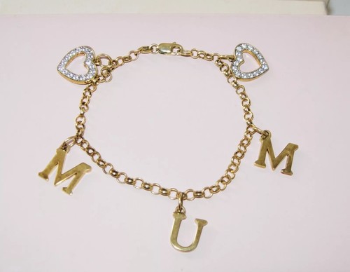 Mum bracelet diamonique heart - mum,