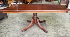 Antique Georgian Gillingtons large rectangular tilt top dining table seat 8/10