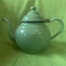 Vintage Green Enamel Ware