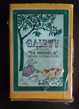 VINTAGE GAIETY BRAND “54 MODELS” NUDE  COLOUR PLAYING CARDS No. 2020  FULL PACK