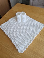 Hand crochet baby blanket - hand,