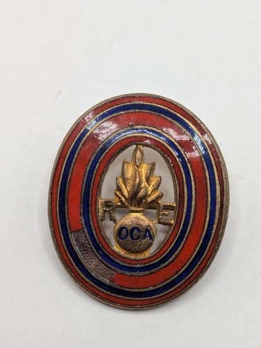 Enamel royal engineers - enamel, old
