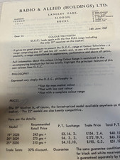 GEC RADIO AND ALLIED HOLDINGS