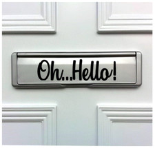 OH HELLO DOOR LETTER BOX VINYL