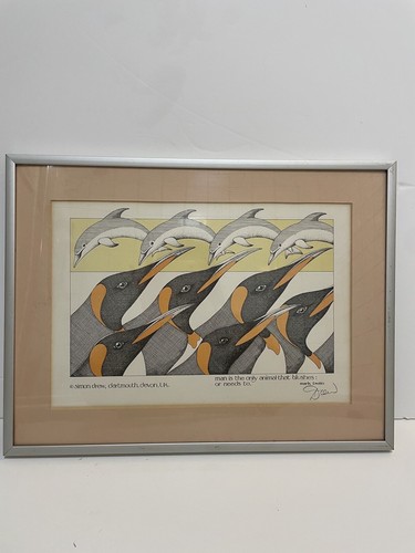 Simon drew signed print - drew,