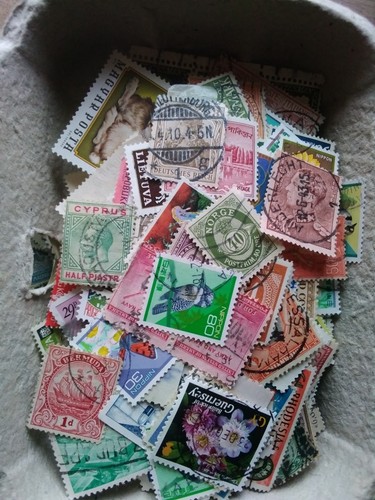 Worldmix stamps 300 used off - worldmix, used,off