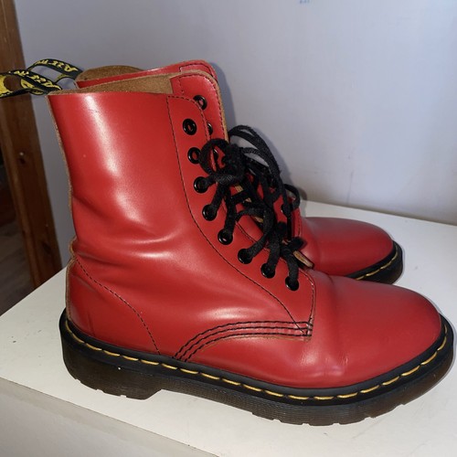 Doc martens smooth red leather - doc,