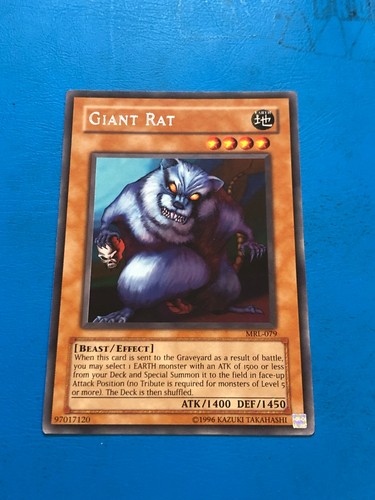 Yugioh rare giant rat - yugioh, mrl-079