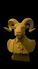 Abigail Ahern Flocked Rams Head
