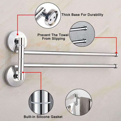 Swivel towel rail chrome - towel,