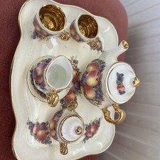 CROWN WINDSOR FINE BONE CHINA  Miniature TEA SET