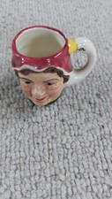 Artone Mini Toby Jug - Old Lady - Vintage Collectible 5cm Tall