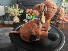 1950 Merrythought Seated Donkey Pyjama Case Plush Toy. 23" FREE UK POSTAGE