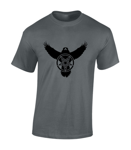 Raven pentagram mens shirt - raven,