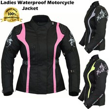 MOTERO Ladies Motorcyle/Motorbike Jacket Armoured Cordura Waterproof Windproof