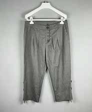 Vintage COP COPINE Y2K Gray Polyester Patalon Capri Pants Size 42 / XL