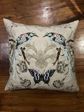 Stunning Birds & Butterfly Large Throw Pillow / Decorative Cushion