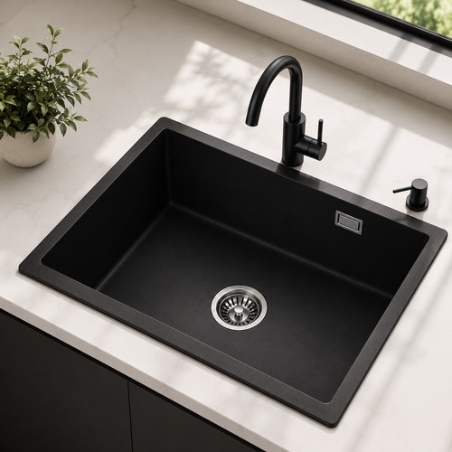 Black granite composite - black,