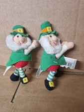 Vintage Pencil Hugger Finnegan Kiddiefun Leprechaun St. Patrick’s Day Mini Plush