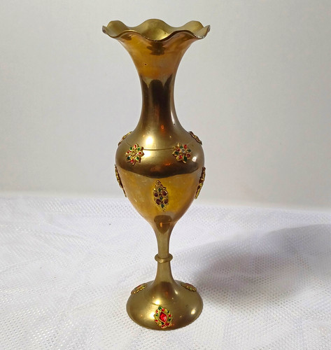 Vintage indian brass - indian, vase
