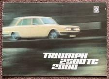 TRIUMPH 2500 TC & 2000 Sales