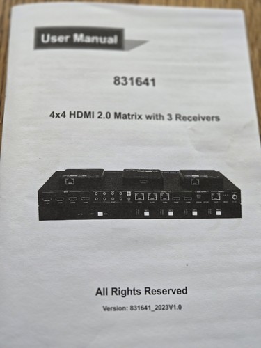 4x4 hdmi matrix hdbaset - 2.0,