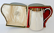 ANTIQUE CASED STERLING SILVER TANKARD Goldsmiths & Silversmiths London 1927