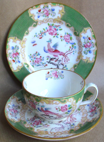 Mintons green cockatrice trio - green,