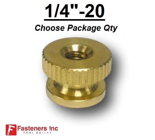 Solid brass decorative - 1/4"-20,